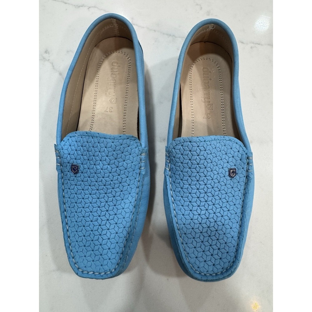 Women's Dubarry Of Ireland Loafers Sz 37 Blue NWOT Textured Top Soft Beautiful